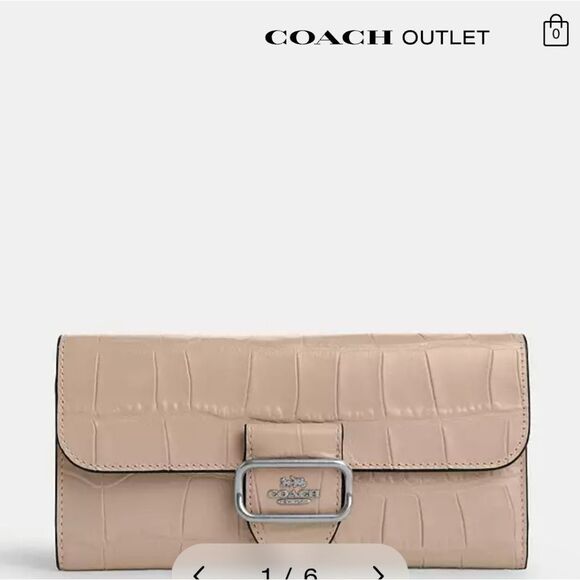 Coach Morgan Slim Wallet, Color Stone, NWT - Picture 1 of 8